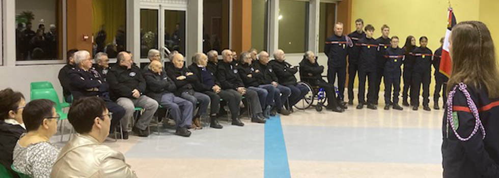 Sainte Barbe 2026 - Jeune sapeur-pompier et anciens